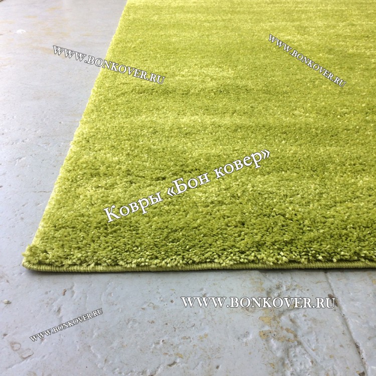 Зеленый Ковер С Длинным Ворсом