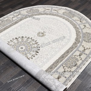 Ковер Для гостиной дизайн 185 Турция Бежевый Овал NN